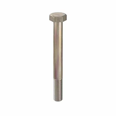 LINDSTROM Hex Head Cap Screw: Steel, Class 10.9, Zinc Yellow, M8, Metric, 75 mm lg - Class 10.9 Steel Hex Head Cap Screws