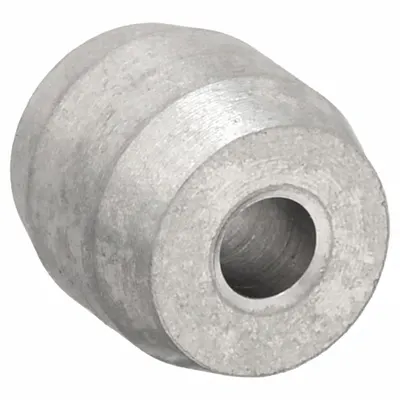LOOS Wire Rope Stop Sleeve: Stop Sleeve, 1/16 in Compatible Rope Dia, Stainless Steel - Round Sleeves