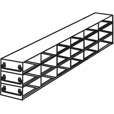 ARGOS TECHNOLOGIES Freezer Drawer Rack: 21 1/2 in Overall Lg, 5 1/2 in Overall Wd, Stainless Steel - Cold Storage Racks