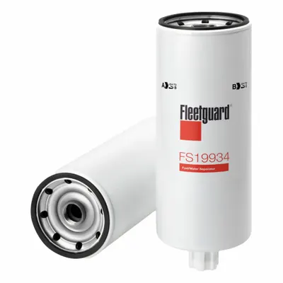 FLEETGUARD Fuel Filter: Spin-On, 11 1/2 in Overall Lg, 4 1/4 in Outside Dia - Spin-On Fuel/Water Separators