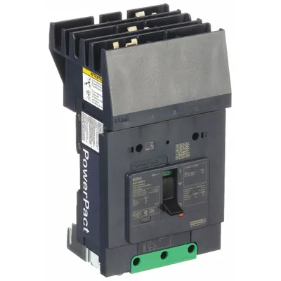 SQUARE D Molded Case Circuit Breaker: 60 A Amps, 18kA at 480Y/277V AC, Fixed, ABC - B-Frame Square D Molded Case Circuit Breakers