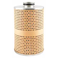 Cartridge fuel filter for diesel fuel systems. Features cellulose media with attached end seals. Outside diameter 4 1/4 in, inside diameter 13/16 in. Compatible with Hough trucks