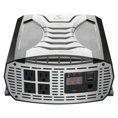 COBRA Power Inverter: Modified Sine Wave, 2 USB Ports, 3,000 W Continuous Output Power - Inverters
