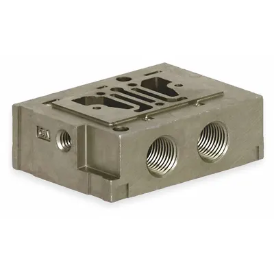 NUMATICS Subbase: Female 1/8 in NPT, 0.3 Coefficient of Volume (Cv), 1 Ports - Numatics Mark 3 Manifolds & Bases