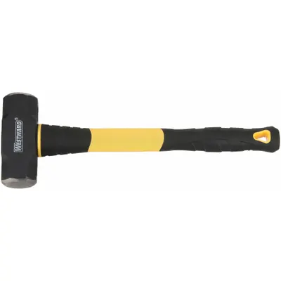 WESTWARD Steel Engineering Hammer: Fiberglass Handle, 4 lb Head Wt, 1 7/8 in Dia - Steel Engineering Hammers