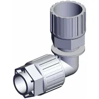 This SMC LQ3 series PFA compression tube fitting connects 3/4 in OD tubing with compression x compression ends. It is suitable for high-purity fluid systems requiring corrosion resistance and cleanliness. Complies with RoHS_6 and RoHS_10 standards