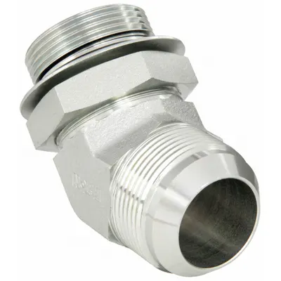 AEROQUIP 2061-20-20S ORB-to-JIC Steel Hydraulic Hose Adapter - ORB-to-JIC Steel Hydraulic Hose Adapters