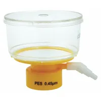 Bottle Top Filter: 0.45 um Max Particle Size, 75 mm Dia, PES, Includes Stopper, Sterile (MPN 11L835)