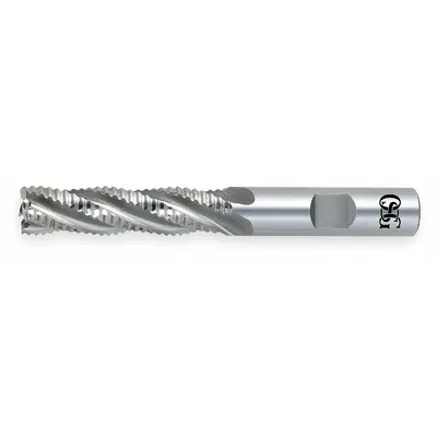 OSG Roughing End Mill: Cobalt, 5 Flute, Fine Pitch, 1" Mill Dia, 2" LOC - General Purpose Cobalt Roughing End Mills