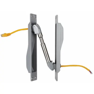 ABH Power Transfer: 24V DC, 1 A Current, Metal, 1 3/4 in Overall Lg - Electric Power Transfer Units for Door Alarms