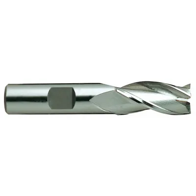 YG-1 Square End Mill: Cobalt, TiCN Coated, 3 Flute, 3/16" Mill Dia, 7/16" LOC - General Purpose Cobalt Square End Mills