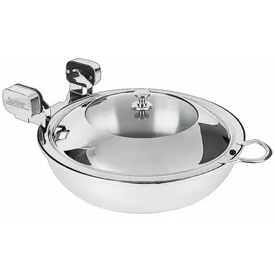 SPRING USA Vision Sauteuse Buffet Server, 15 1/4 in Dia, 18 3/4 in Dp - Buffet Servers