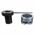 Adapter for use with spring return bolt tensioners, designed for 2-inch stud diameter. Enables connection between tensioner and stud in bolting operations requiring controlled preload. Compatible with BOLTING spring return tensioner model SRTAS040001.