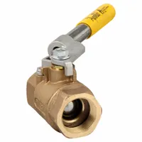 APOLLO Manual Two-Way Ball Valve: 1 1/2 in, Bronze, Straight, FNPT x FNPT, Std Port, Two-Piece, PTFE (MPN 7150701)
