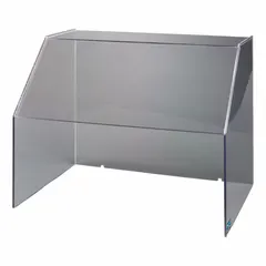 The POLTEX MINIHOOD is a compact benchtop lab shield designed to contain splashes, spills, and airborne particles during experiments or material handling. With an overall width of 16 7/8 inches, it provides a contained workspace suitable for research, quality control, and educational laboratory settings.