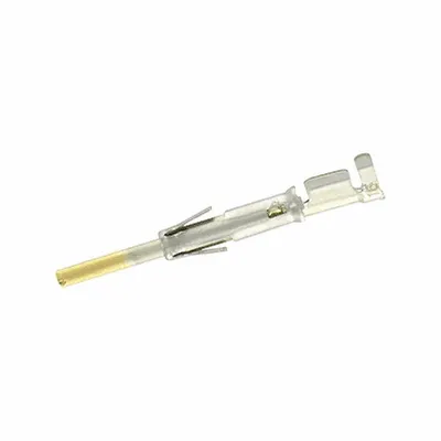 SOURIAU Crimp Contact: SM, #16, Male, Crimp, Gold over Tin, Copper Alloy, 5000-Piece Reel - Trim Trio Circular Connector Contacts