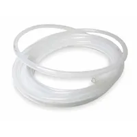 This clear polyethylene tubing is designed for use in institutional toilet systems, typically connecting pneumatic controls to flush mechanisms. The 1/4 in width and 10 ft length allow routing in commercial restroom applications. Clear material enables visual inspection of the line