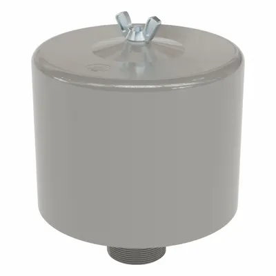 SOLBERG Filter Silencer: 1 1/2 in Inlet Size, 85 scfm, 6.63 in Overall Ht, 6 in Outside Dia - Air Compressor Intake Filters & Silencers