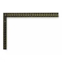 STANLEY Framing Square: 24 in Base Lg, 24 in, 16 in x 1 1/2 in, Anodized, Aluminum, Inches, Octagon (MPN 45-011)