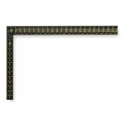 STANLEY Framing Square: 24 in Base Lg, 24 in, 16 in x 1 1/2 in, Anodized, Aluminum - Framing Squares