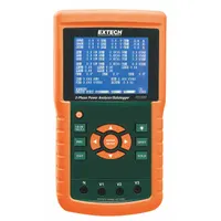 EXTECH Power Analyzer/Datalogger: For Three Phase, CAT III 600V, No Certification Included, Digital (MPN PQ3450)