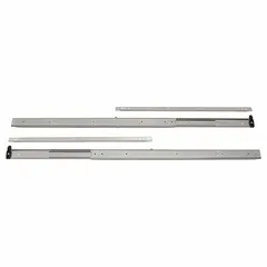 Side-mount, full-extension friction drawer slide with a closed length of 24 inches and a travel length of 25 23/32 inches. Provides smooth, controlled movement without locking mechanisms. Suitable for use in cabinets, tool chests, and equipment enclosures.