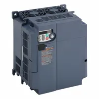Three-phase output variable frequency drive rated for 15 hp with 380-480V AC output. Features a heat sink style and no bypass. Used for speed control of three-phase induction motors in industrial applications such as conveyors, pumps, fans, and compressors