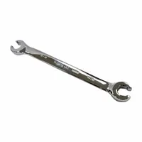 WESTWARD Flare Nut Wrench: Alloy Steel, Polish, 3/8 in_7/16 in Head Size, 6 in Overall Lg