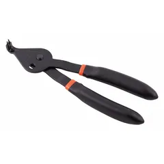 Convertible retaining-ring pliers for external and internal use. Suitable for bore diameters from 12 mm to 25 mm and shaft diameters from 12 mm to 25 mm. Used for installing and removing retaining rings in maintenance and assembly tasks.