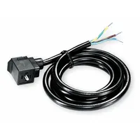 ARO Solenoid Coil Connector: Sierra 18, DIN 43650 Form C, 18 mm For Coil Size, 24V DC, Molded Wires (MPN CHL6-024)