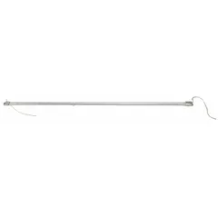 OEM replacement infrared bulb for humidifiers, designed for use with steam media. Glass construction with 19 in overall width and 1/2 in overall height. Compatible with part number 116K56.