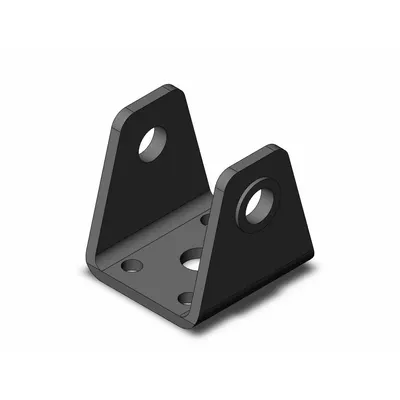 SMC Mounting Bracket: Clevis/Trunnion Mount Type, Fits 25 mm Bore Dia, 1 5/8 in Overall Lg - Clevis Mounting Hardware
