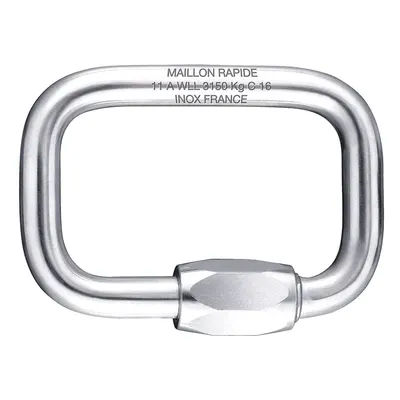 MAILLON RAPIDE Connecting Link: Quick Link, Stainless Steel, 1 11/16 in Overall Lg - Wide-Body Square Threaded Locking Connecting Links