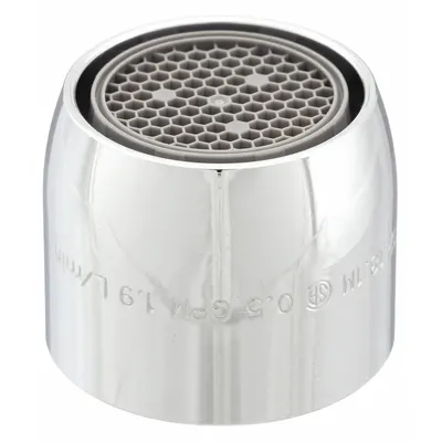CHICAGO FAUCETS Laminar Flow Outlet, Brass, Chrome, 13/16"-24 Female UNS - Faucet Aerators & Outlets