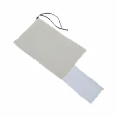 Natural cotton bags with a single-drawstring closure and attached tag. Each bag measures 6 inches wide by 9 inches long, with a fabric weight of 3.3 lb. Sold in packs of 100. Suitable for packaging small parts, hardware, or promotional items in industrial kitting, retail display, or storage applications.
