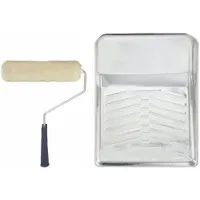 WOOSTER Paint Roller Kit: 5 Wire Cage Roller Frame, 9 in Roller Lg, 3/8 in Nap Size (MPN R914-9)