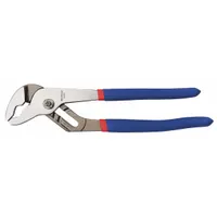 Tongue and Groove Plier: V, Groove Joint, 2 1/8 in Max Jaw Opening, 10 in Overall Lg, 1/2 in Jaw Wd