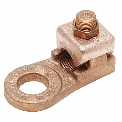 BURNDY Wire Connector: 600 kcmil – 800 kcmil Wire Sizes, 1 in Stud Size - Straight Mechanical Lugs