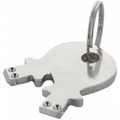 Replacement key for key-operated switches, compatible with MURRELEKTRONIK model 69080. Used to operate key-operated switches in industrial control systems for secure access to machinery and equipment.