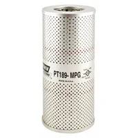 Cartridge hydraulic filter with cellulose media and reinforced centertube. Inside diameter 2 5/16 in. Compatible with hydraulic fluid for Caterpillar equipment. Removes contaminants to protect system components