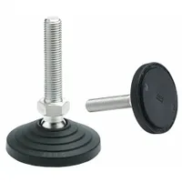 ELESA Male-End Leveling Mount: Swiveling Stud, M16 Thread Size, 70 mm, 14,000 N Capacity (MPN LV.A-70-14-AS-M16X68 -ESD-C)