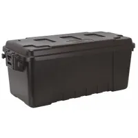 PLANO MOLDING Utility Trunk: 17 gal, 14 1/4 in x 30 in x 12 3/4 in, Black, Plastic, 2 Handles (MPN PLA17BL)