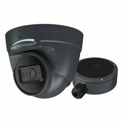 SPECO TECHNOLOGIES Camera: Turret, Fixed, 2.8 mm Max Focal Lg, 4MP, RJ45 - Varifocal Network IP Video Cameras