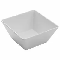 AMERICAN METALCRAFT Melamine Bowl,Square,7": 58 oz Capacity, Melamine, White (MPN MELSQ73)