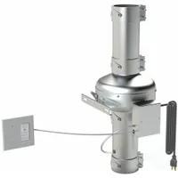 In-Line Duct Fan: 153 cfm Max., 4 in Duct, 84 W, 120V AC, 1 Ph, IP44, Galvanized Steel (MPN PV_DEDPV)