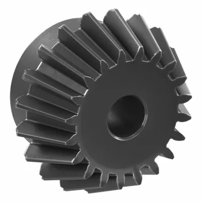 KHK GEARS Angular Miter Gear: For 45° Shaft Angle, Module m 3, 20 Teeth - Straight Teeth Metric Angular Shaft Miter Gears