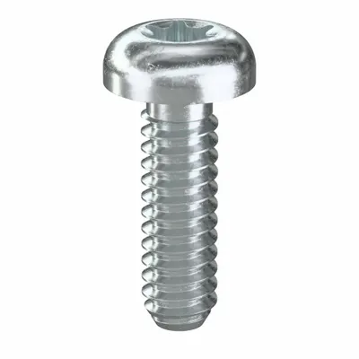 TAMPER PRUF SCREW Machine Screw: #4-40 Thread Size, 3/8 in Lg, Steel, Zinc-Plated, Pan, Torx/Star - Pan Head Machine Screws