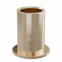 Flanged Sleeve Bearing: Bronze, SAE 841, 1/2 in Bore, 5/8 in OD, 1 in Lg, -35°F to 300°F, 10 PK (MPN FF620-03B)