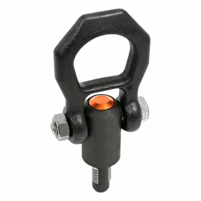 JW WINCO M12 Steel Quick-Release Threaded Pivot-Only Hoist Ring - Quick-Release Threaded Pivot-Only Hoist Rings