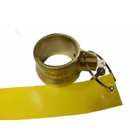 JENDYK King Pin Lock: Gold, Powder Coated, (2) Keys/Lock/Tie Strap/Yellow Flag, King Pin Lock